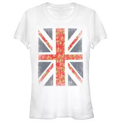 vraag naar Australische persoon compleet Junior's Lost Gods Floral Print Union Jack T-shirt - White - Medium : Target