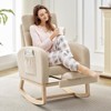 Modern Baby Chairs, Set Up Chair Built-in with Footrest, Rocking Glider Chair, Suitable for Bedroom, Living Room, Nursery Room - 2 of 4