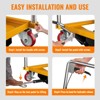 Hydraulic Lift Table Cart, 300/500/1100 lbs Capacity 28.5" Lifting Height, Manual Single Scissor Lift Table with Wheels & Non-Slip Pad for Handling - 4 of 4