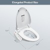 Mirexion Elongated Bidet Toilet Seat with Heated Functions, Warm Air Dryer, LED Nightlight, and Stainless Steel Nozzle - 3 of 4