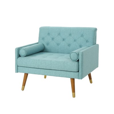 NicBex Tufted Accent Chair,Upholstered Living Room Chairs with Mid-Height Backrest,Mid-Century Armchair,Accent Chairs for Living Room