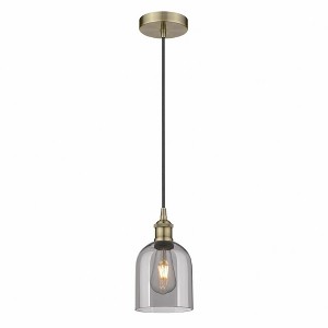 Bella - 1 Light Cord Hung Mini Pendant In Industrial Style-9.5 Inches Tall and 5.5 Inches Wide - 1 of 1
