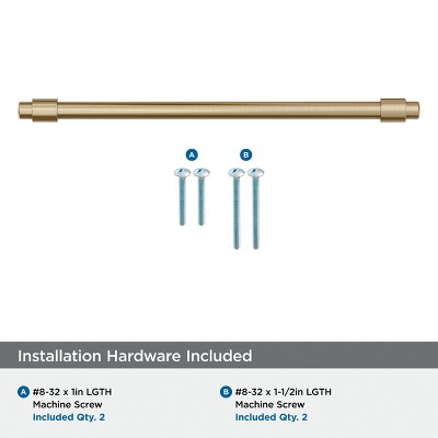 Golden Champagne 7-9/16 inch Modern Bar Pull