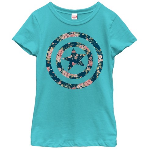 Captain america hotsell t shirt girl