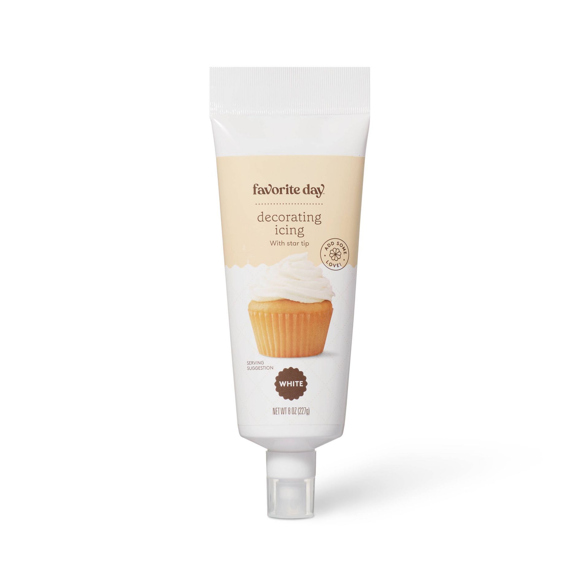 White Star Tip Decorating Icing - 8oz - Favorite Day™
