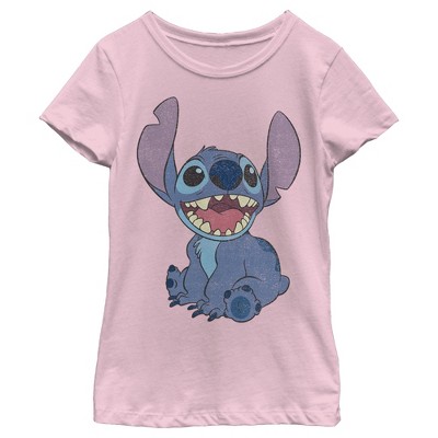 Girl's Lilo & Stitch Sitting Happily T-shirt : Target