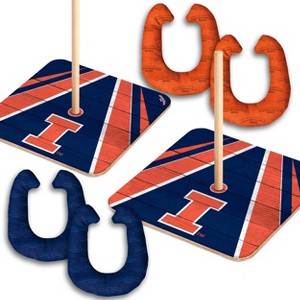 NCAA Illinois Fighting Illini Horseshoe Bag Toss Game Set - 1 of 4