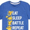 Boys' - Pokémon - Eat Sleep Battle Repeat Short Sleeve Graphic T-Shirt - 2 of 4