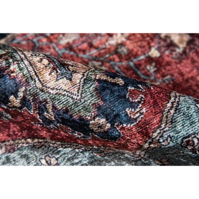 Blue Rectangular 6' x 9' Wool and Synthetic Area Rug