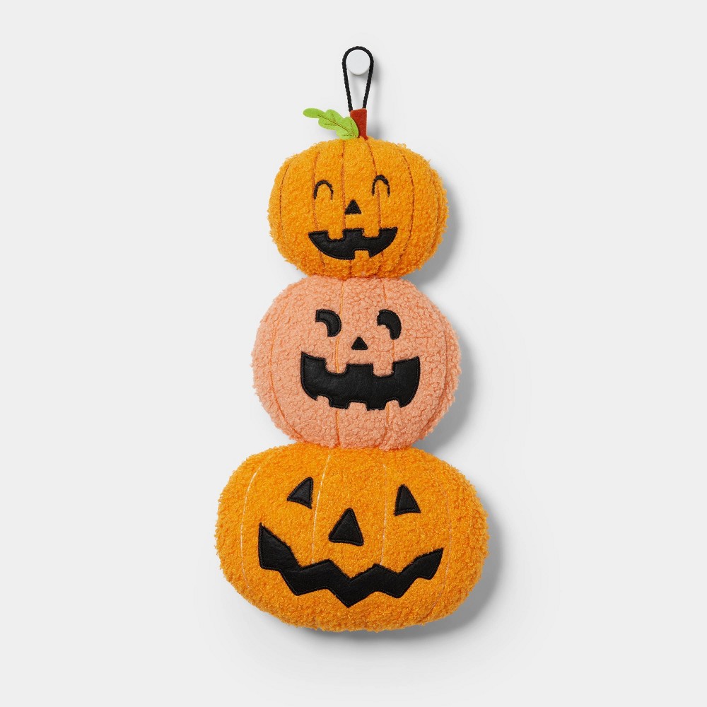 Fabric Triple Stack Pumpkin Halloween Decorative Prop - Hyde & EEK! Boutique™