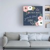 Trademark Fine Art -Laura Marshall 'Wildflower Daydreams Vii Navy Soul' Canvas Art - 2 of 4