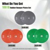 Weight Plates Set, 2-Inch Rubber Bumper Plates for Weight Lifting for Home Gym, Strength Training & Weightlifting - 3 of 4