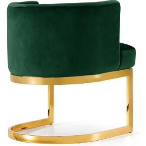 Gianna 19.5"H Velvet Dining Chair in Green-Meridian Furniture - 1 of 4