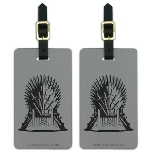 Game Of Thrones Iron Throne Icon Luggage ID Tags Set of 2 - 1 of 4