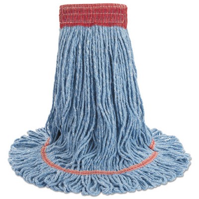 Large Blue Cotton Synthetic Wet Mop Head