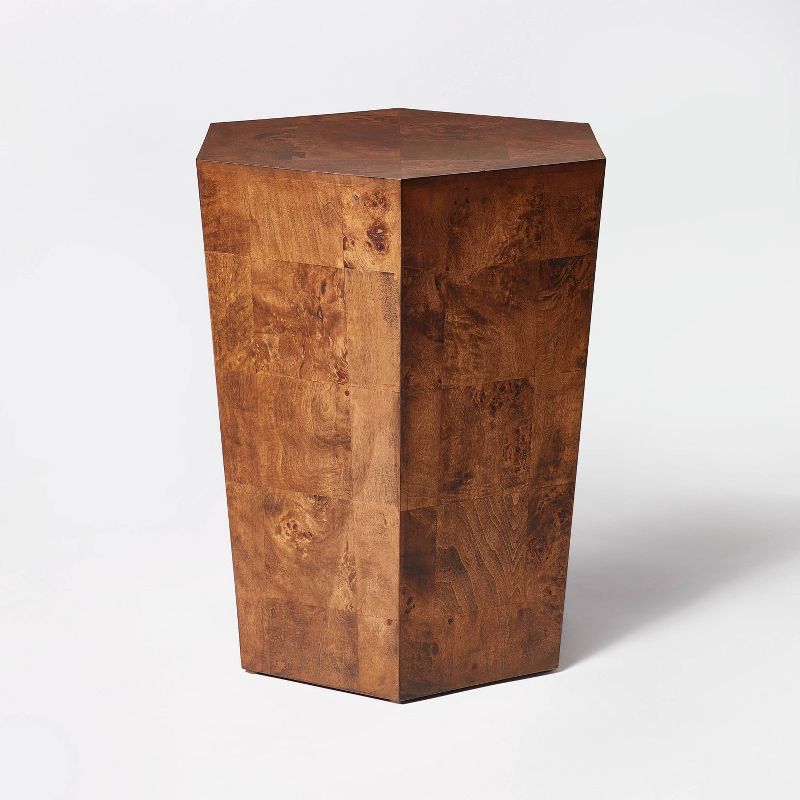 Ogden Burled Wood Accent Table - Threshold™ designed with Studio McGee, 1 of 13