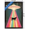 Trends International Ray Heere - UFO Cow Abduction 8 Framed Wall Poster Prints - 3 of 4