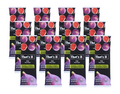 That's It Fig Probiotic Fruit Bar - 12 bars, 1.2 oz
