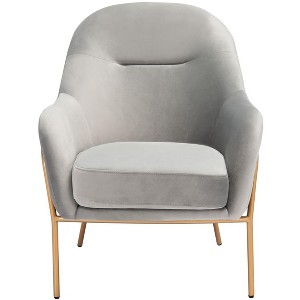 Eleazer Velvet Accent Chair - ACH6202 - Safavieh - 1 of 4