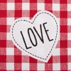 Design Imports Love & Xoxo Checkers Embellished Placemats Set/4 - image 2 of 4