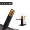 Unique Bargains Rubber Straight Valve MTB Bike Inner Tubes 3 Pcs - 3 of 4