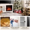ZAFRO Fireplace TV Stand for 50 Inch TV,Modern Entertainment Center with 23" Electric Fireplace,Media Furniture with Storage Cabinets, 48 Inch,White - 4 of 4
