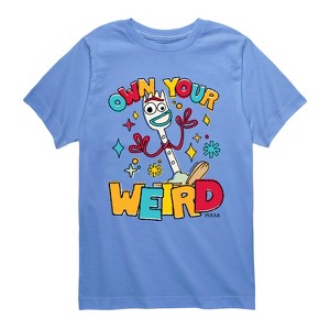 Boys' - Disney - Own Your Weird Forky Short Sleeve Graphic T-Shirt - 1 of 3