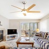 Sofucor 52'' Ceiling Fans with Lights and Remote for Living Room Patio Silver+Yellow - 2 of 4