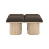 Meridian Furniture,Pavilion Boucle Fabric Bench - 2 of 4