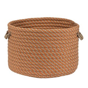 Colonial Mills Cabana Basket - Orange 15"x15"x12"  100% Polypropylene Round - 1 of 1
