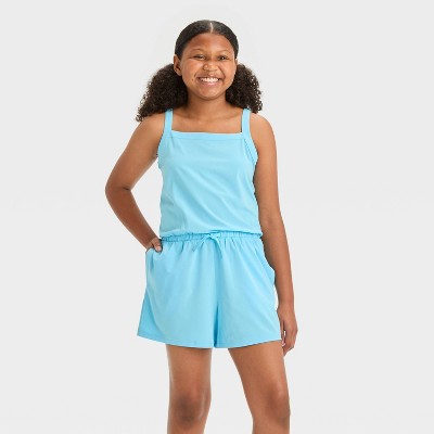 Girls' Woven Romper - All In Motion™
