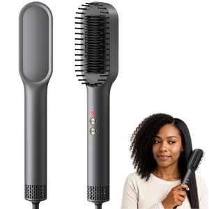 SUGIFT Hair Straightening Comb-Ionic Hair Brush Straightener for Women with 5 Temp Settings - 1 of 4