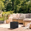 KHOMO GEAR Heavy Duty Outdoor Furniture Cover - Waterproof Square & Rectangular Covers with Air Vents - for Ottoman, Tables - Black - 2 of 4
