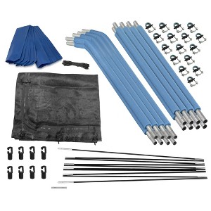 Upper Bounce Trampoline Safety Enclosure Set including Net, Curved Poles, Pole Caps, Pole Foam Sleeves - Fits Round Trampoline Frames - 1 of 4