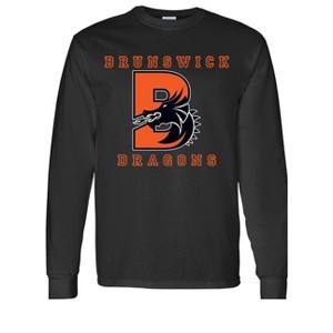 Adult Brunswick High School Dragons Name & Graphic Essential Long