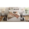 Okak Platform Bed Frame with Upholstered Storage Shelf Bed with Outlets Charger Metal Frame No Box Spring Needed Noise-Free - 4 of 4