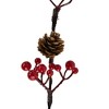 Northlight Lighted Pinecones and Berries Christmas Spray - 29" - Warm White - image 4 of 4