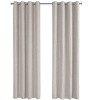 MAYEERTY Curtain Panel off White Micro Suede Room Darking for Living Room Bedroom Modern 54"x84" 2pcs - 4 of 4