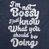 Womens Funny T Shirts Im Not Bossy I Just Know What You Shoud Be Doing Novelty Tee For Ladies - Crazy Dog Women's T Shirt - 2 of 4