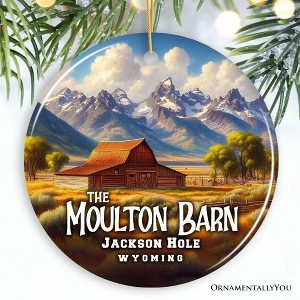 Charming Jackson Hole Mountain Town Ornament, Wyoming Landmark Christmas Gift and  Western Souvenir | OrnamentallyYou - 1 of 4