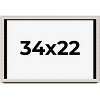 PosterPalooza | Minimalist Shadow Box Silver Picture Frame - UV Acrylic, Backing Board, Hanging Hardware - 2 of 4
