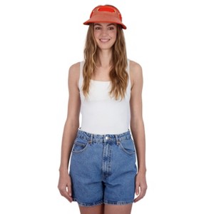 Tahari Women's Straw Visor Hat with Eyelet and Chiffon Ribbon Trim and Back Bow - Visor Hat for Women - 1 of 4