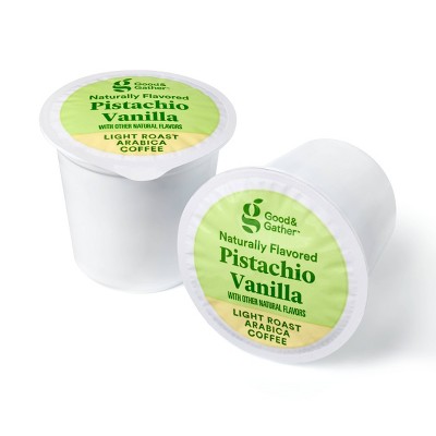 Naturally Flavored Pistachio Vanilla Light Roast Coffee Pods - 16ct - Good & Gather™