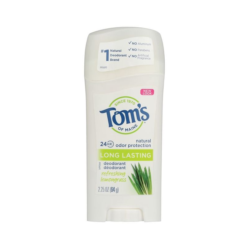 Tom's of Maine Long Lasting Deodorant - Refreshing Lemongrass 2.25 oz Stick(S), 1 of 3