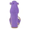 Allegra K Women's Open Toe Ankle Strap Platform Chunky Heels Sandals - 3 of 4