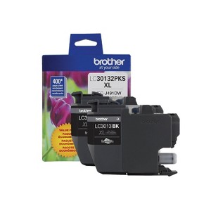 Brother Genuine LC30132PKS 2-Pack High-yield Black Ink Cartridges 24337424 - 1 of 4