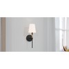 Bayside 1-Light Matte Black Wall Sconce - 3 of 4