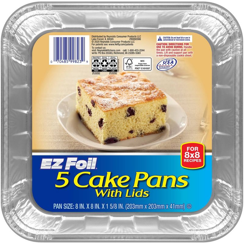 Hefty EZ Foil Cake Pans - 5ct, 1 of 8