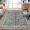Area Rugs for Living Room - Boho Washable Floral Rug, Anti-Skid, Thin Soft Carpet, Non-Shedding Rugs for Bedroom Dining Room Farmhouse Nursery - 2 of 4