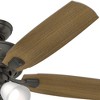 Hunter Fans 52" Amberlin Lighted Ceiling Fan Noble Bronze Finish with Integrated LED and Pull Chain Control - 4 of 4